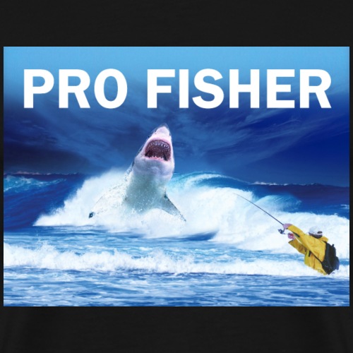 Pro Fisher - Storfiskare - Premium-T-shirt herr