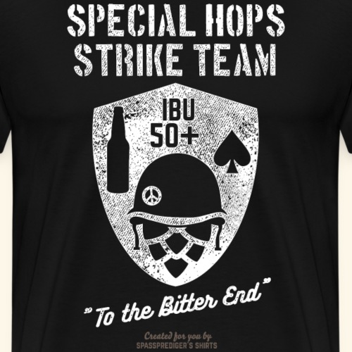 Craft Beer Fan Special Hops Strike Team Distressed - Männer Premium T-Shirt