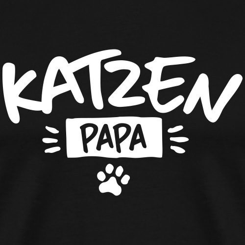 Katzen Papa - Männer Premium T-Shirt