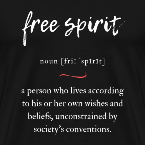 Free Spirit () Convoluted Edition Black - Männer Premium T-Shirt