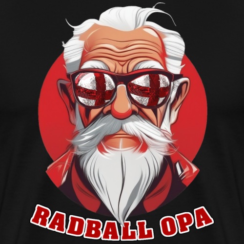 Cooler Radball Opa - Männer Premium T-Shirt
