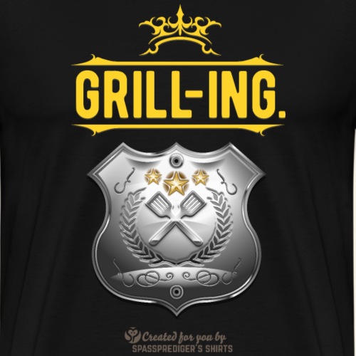 Grill-Ing. Spruch fürs Grillieren - Männer Premium T-Shirt