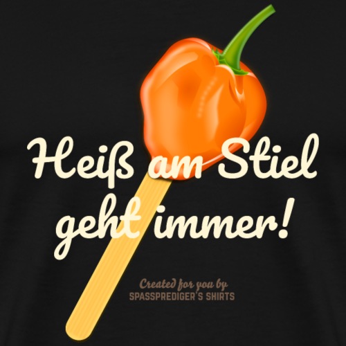 T Shirt Eis am Stiel Habanero Chili - Männer Premium T-Shirt