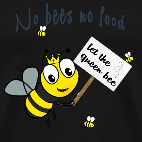 Save the bees with this cute design! Red de bij - Mannen Premium T-shirt