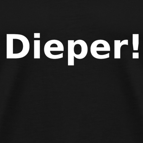 Dieper - wit - Mannen Premium T-shirt