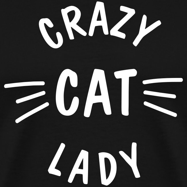 Crazy Cat Lady meow - Männer Premium T-Shirt