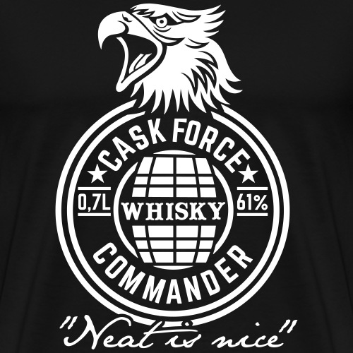 Whisky T Shirt Cask Force Commander - Männer Premium T-Shirt