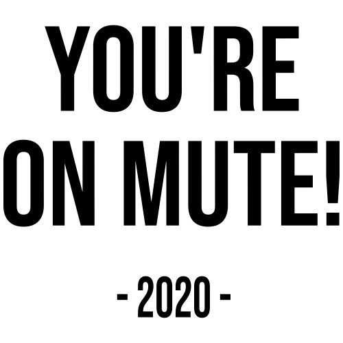 You're on mute! (black) - Mannen Premium T-shirt