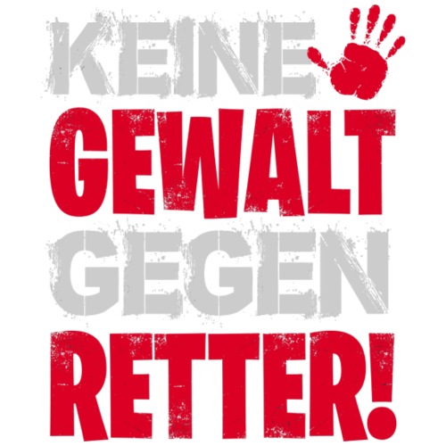KEINE GEWALT GEGEN RETTER! - Männer Premium T-Shirt