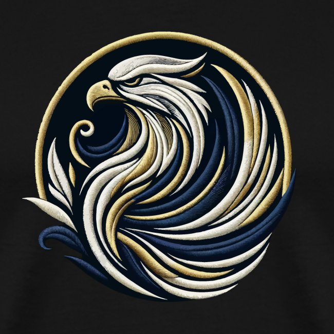 Eagle Swirl Embroidered Tee