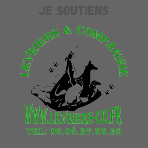 Logo je soutiens Lévriers et compagnie 1 - T-shirt Premium Homme