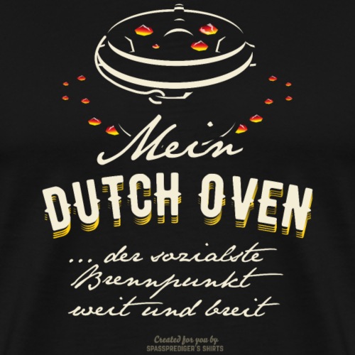 Dutch Oven T-Shirt Design Sozialer Brennpunkt - Männer Premium T-Shirt