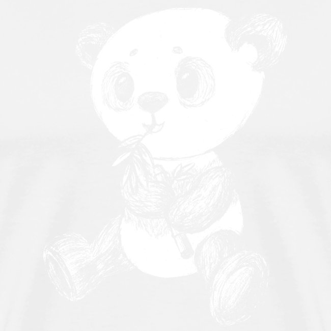 Panda bjørn hvid scribblesirii