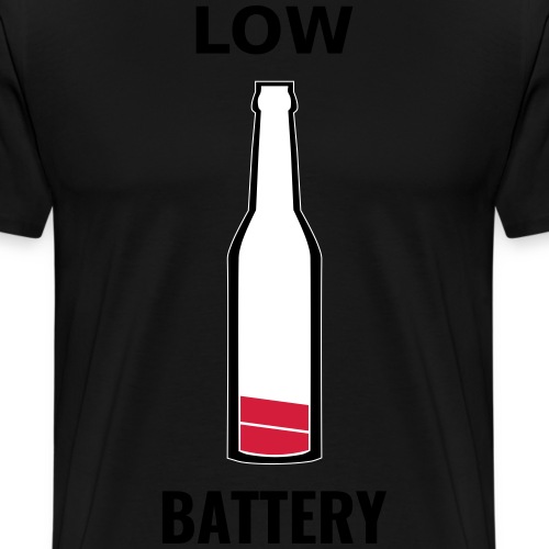 Beer Low Battery - T-shirt Premium Homme