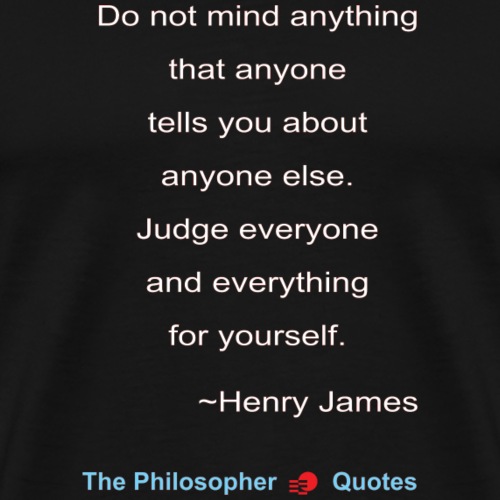 Henry James Judging Philosopher w - Mannen Premium T-shirt