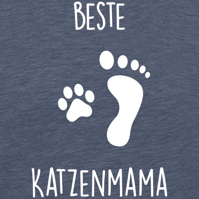 Beste Katzenmama - Männer Premium T-Shirt