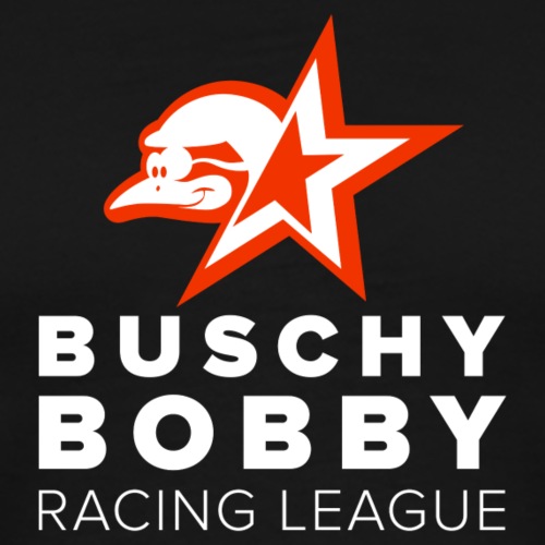 Buschy Bobby Racing League on black - Men's Premium T-Shirt