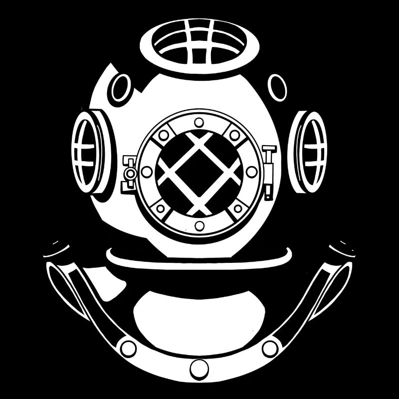 Illustration de casque de plongée