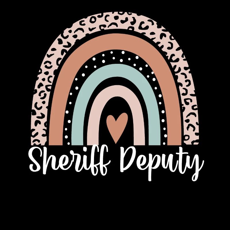 Sheriff Deputy Regenbogen Leopard Lustiger Sheriff
