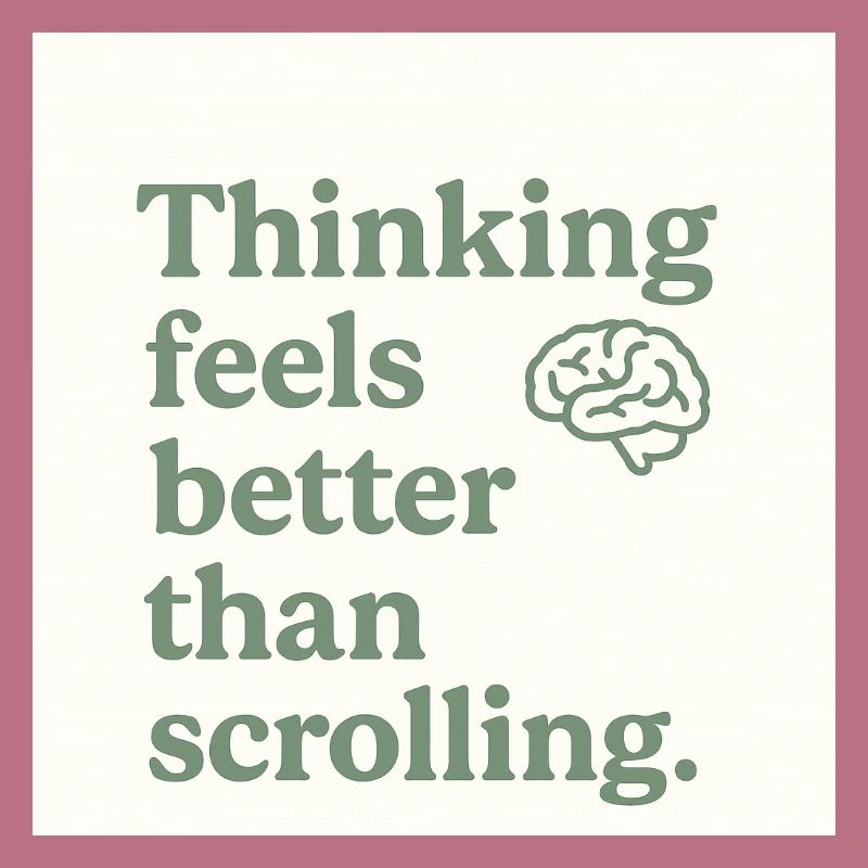 Thinking feels better than scrolling