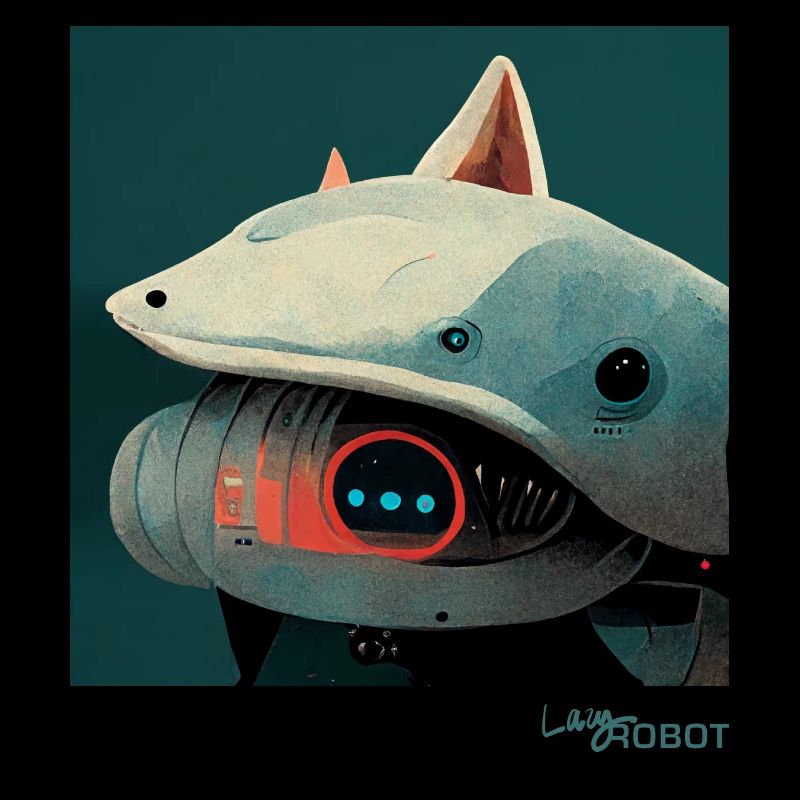 Lazy robot shark