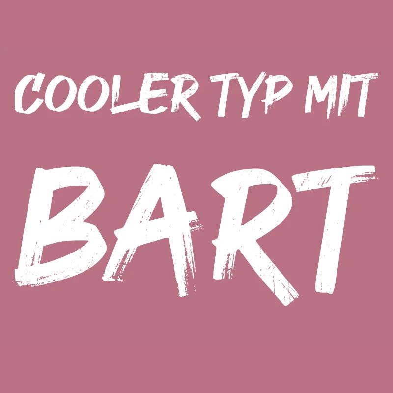 Cooler Typ mit Bart