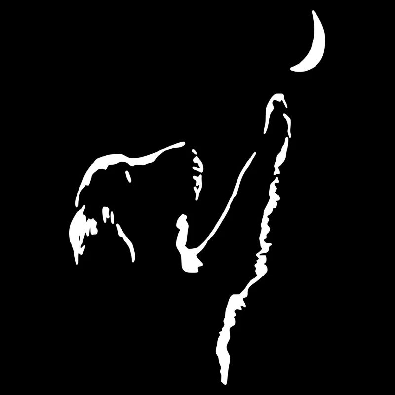 Hund mit Mond