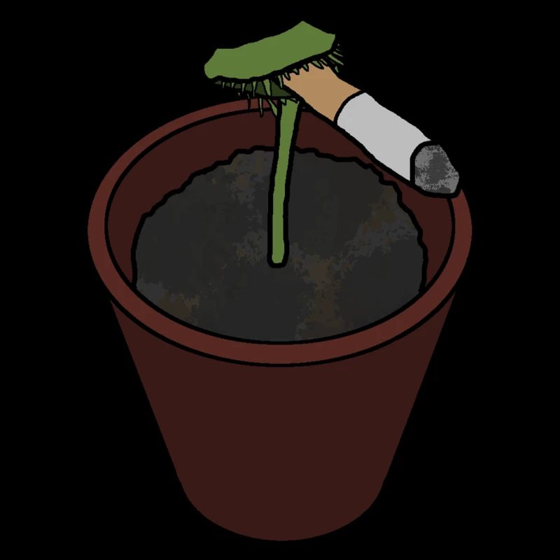 Venus Flytrap with Cigarette