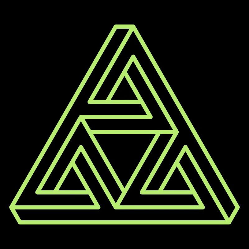 impossible triangle Dreieck Geek Geometrie Hipster