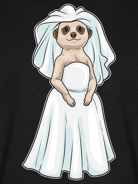 Erdmännchen Braut Schleier Hochzeit