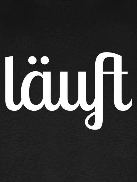 Läuft Brush Schriftzug