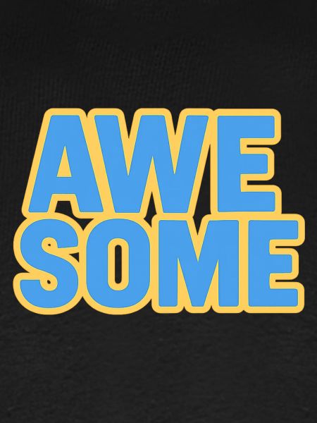 Buntes "Awesome" Schriftdesign
