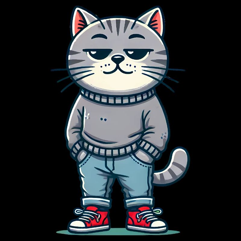 Drôle Chat Réfrigéré Amour Chats