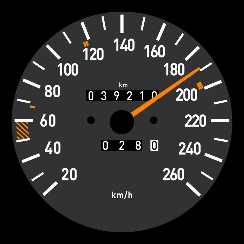 MB Oldtimer Tacho