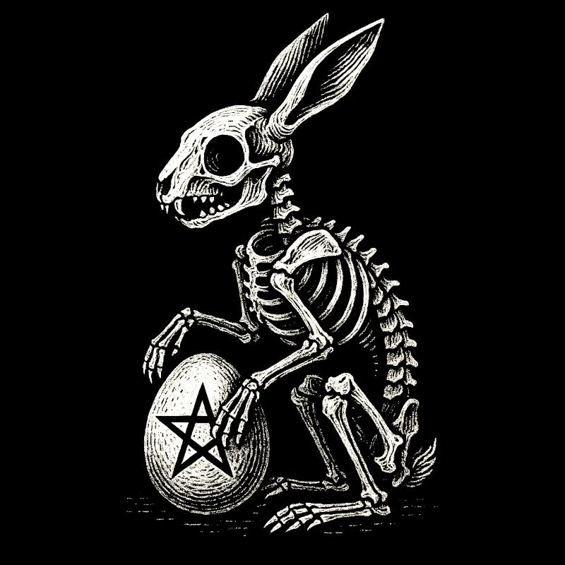 Dark Easter Bunny Death - Hasi Pentagram