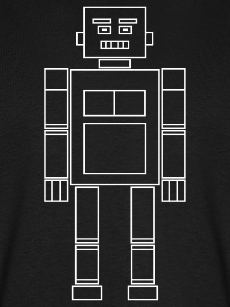 Roboter / Weiß / Reduziert