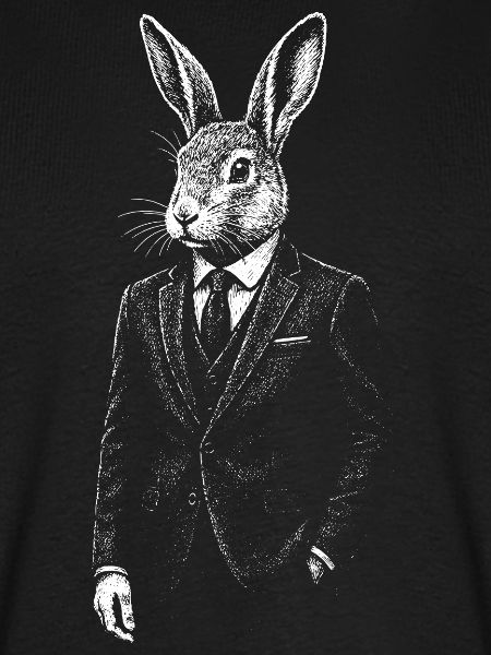 Eleganter Hase im Anzug
