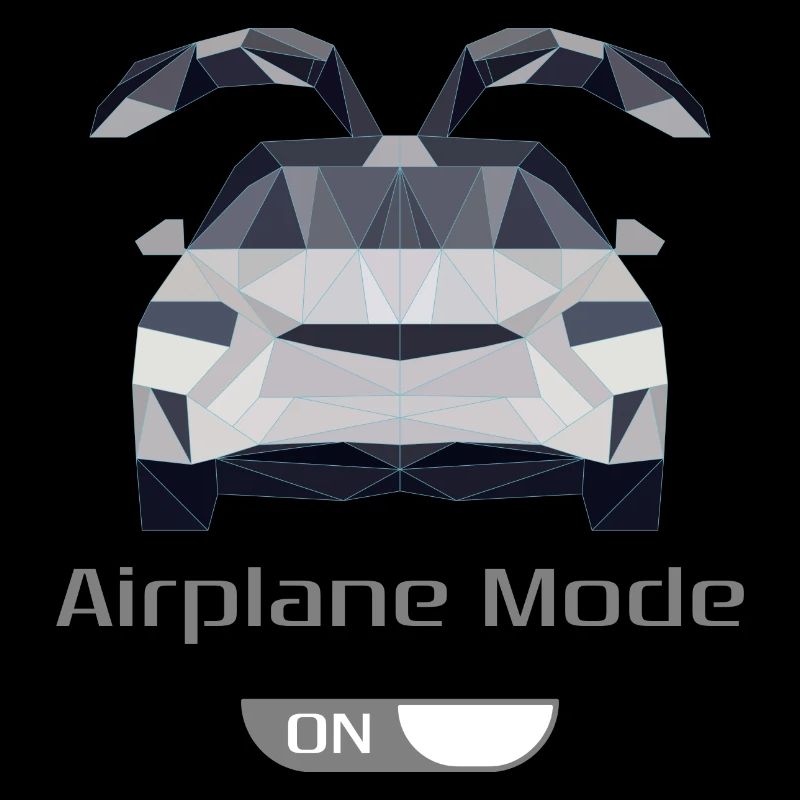 Low Poly Auto en mode avion