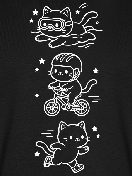 Triathlet Kawaii Katzen