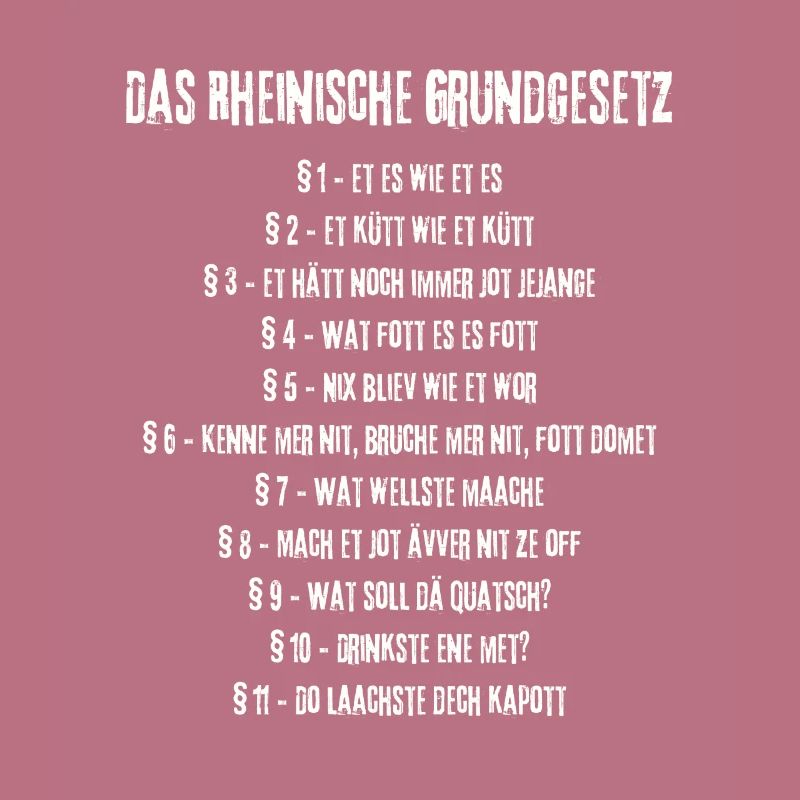 Et Kölsche Jrundjesetz Kölner Kölsche