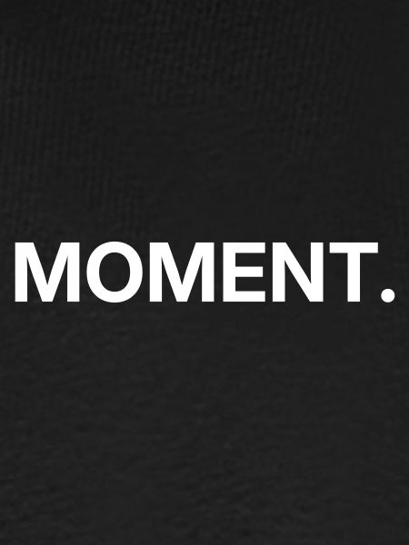 Moment – Minimalistisches Textdesign