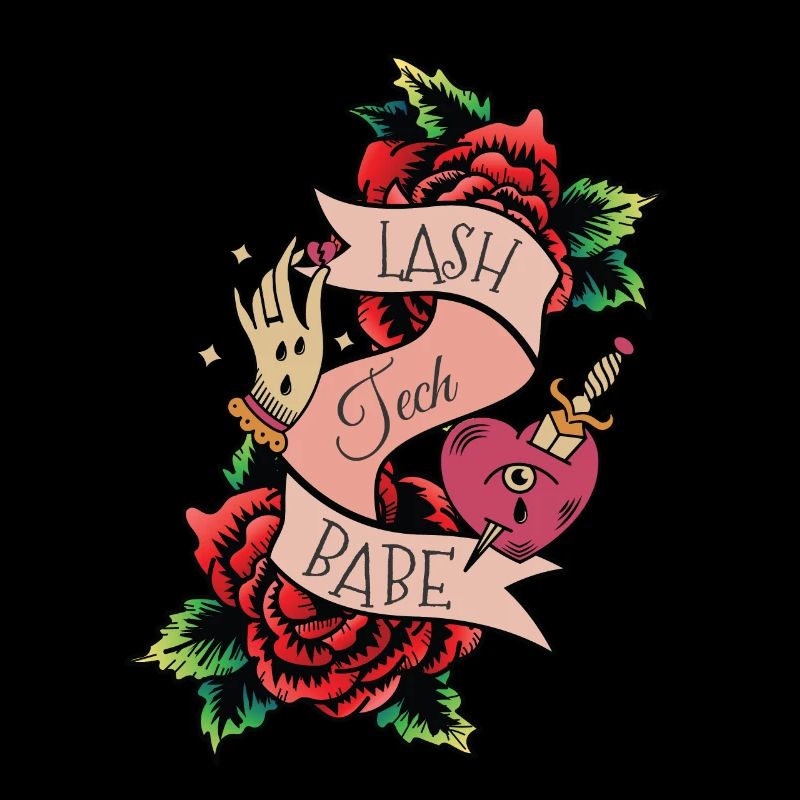 Lash Tech Babe Red Roses Sword Eyelashes Eyelashes L