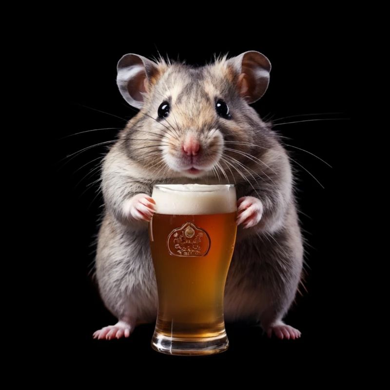 Lecker Bierchen Meme Biertrinker Bier Hamster