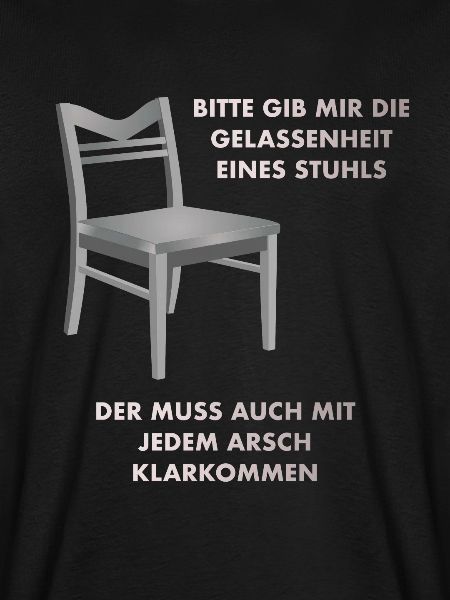 Gelassenheit eines Stuhls