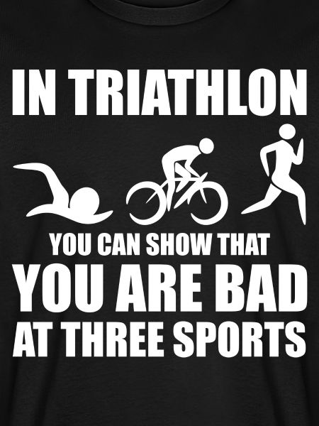 Witziger Triathleten Spruch