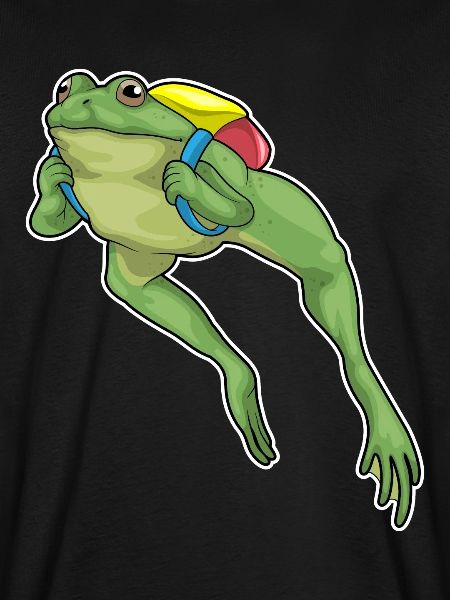 Frosch Wanderer Rucksack Wandern