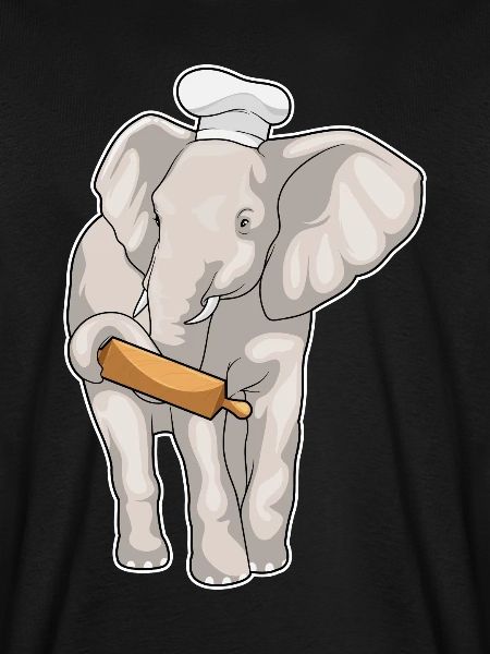 Elefant Bäcker Nudelholz Backen