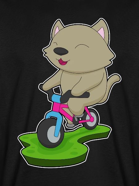 Katze Fahrrad