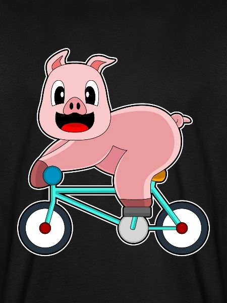 Schwein Fahrrad