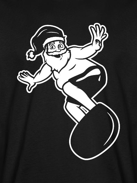 Surfer Santa Claus
